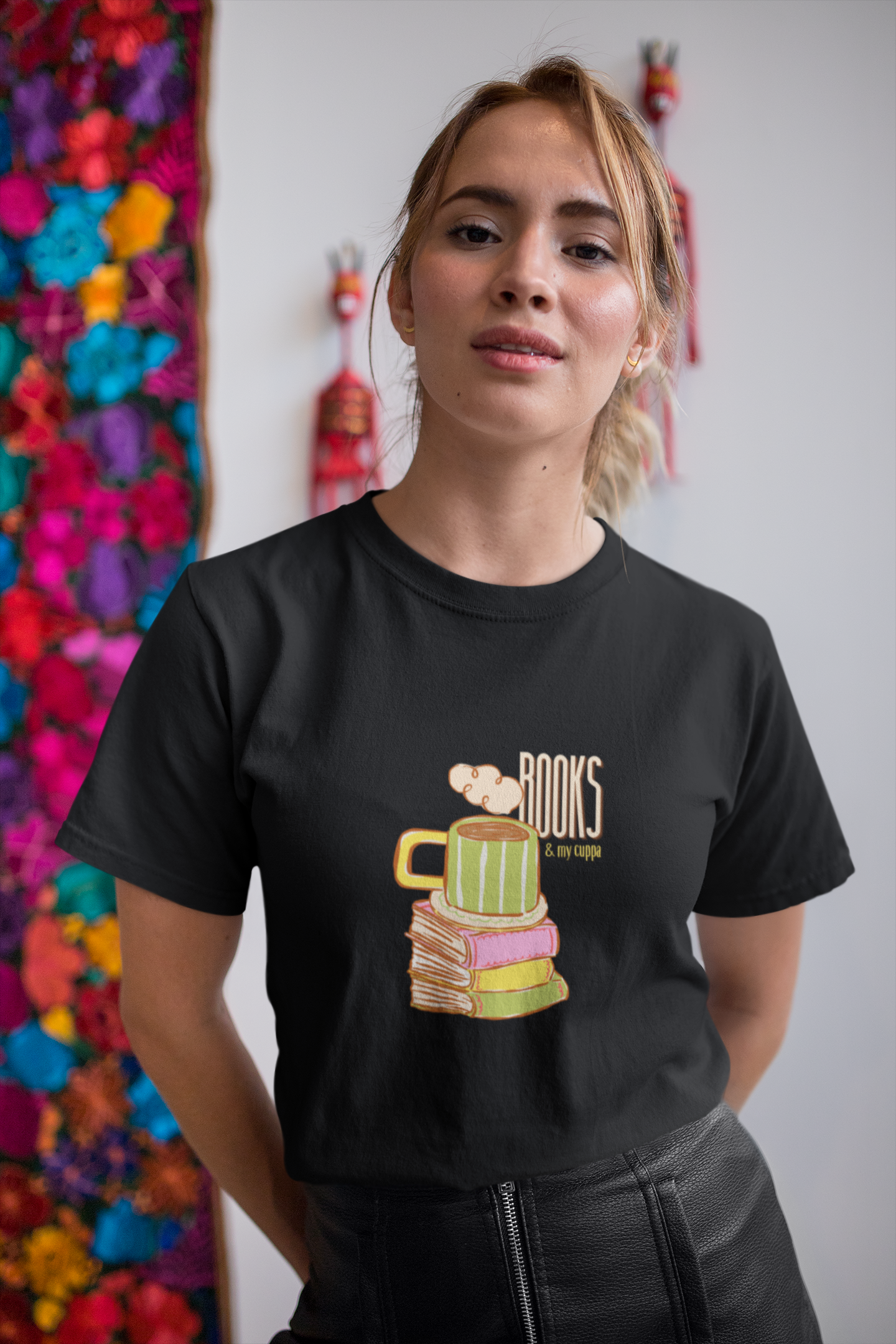 Books & My Cuppa Tee (Unisex, Cotton)
