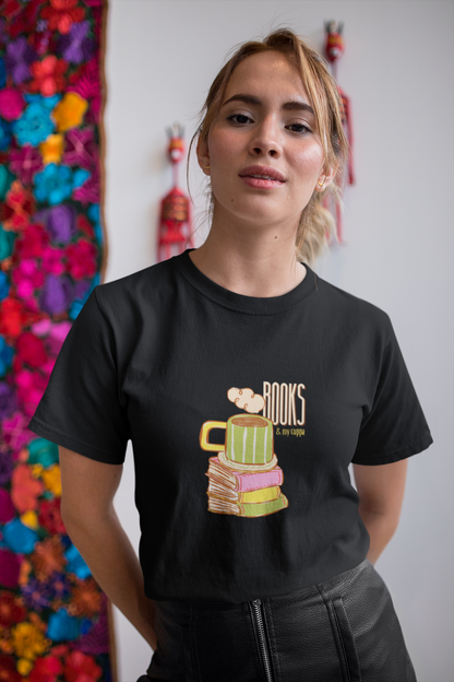 Books & My Cuppa Tee (Unisex, Cotton)