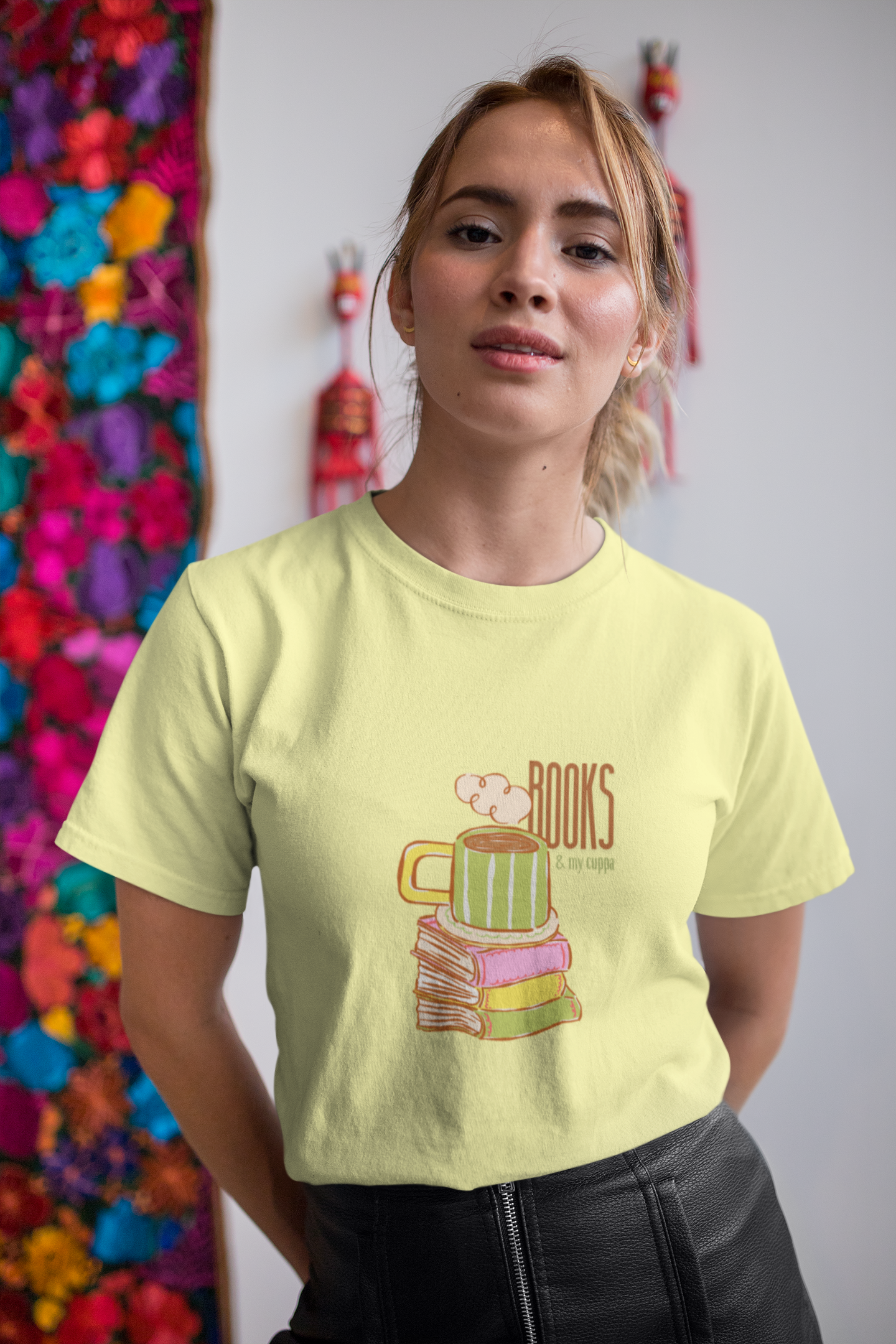Books & My Cuppa Tee (Unisex, Cotton)