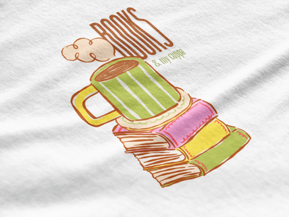 Books & My Cuppa Tee (Woman fit, Cotton)