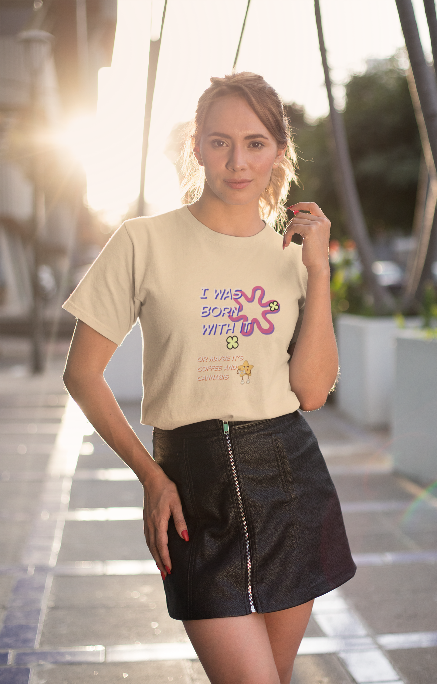 Born With It Cotton Tee (Cotton, Unisex)