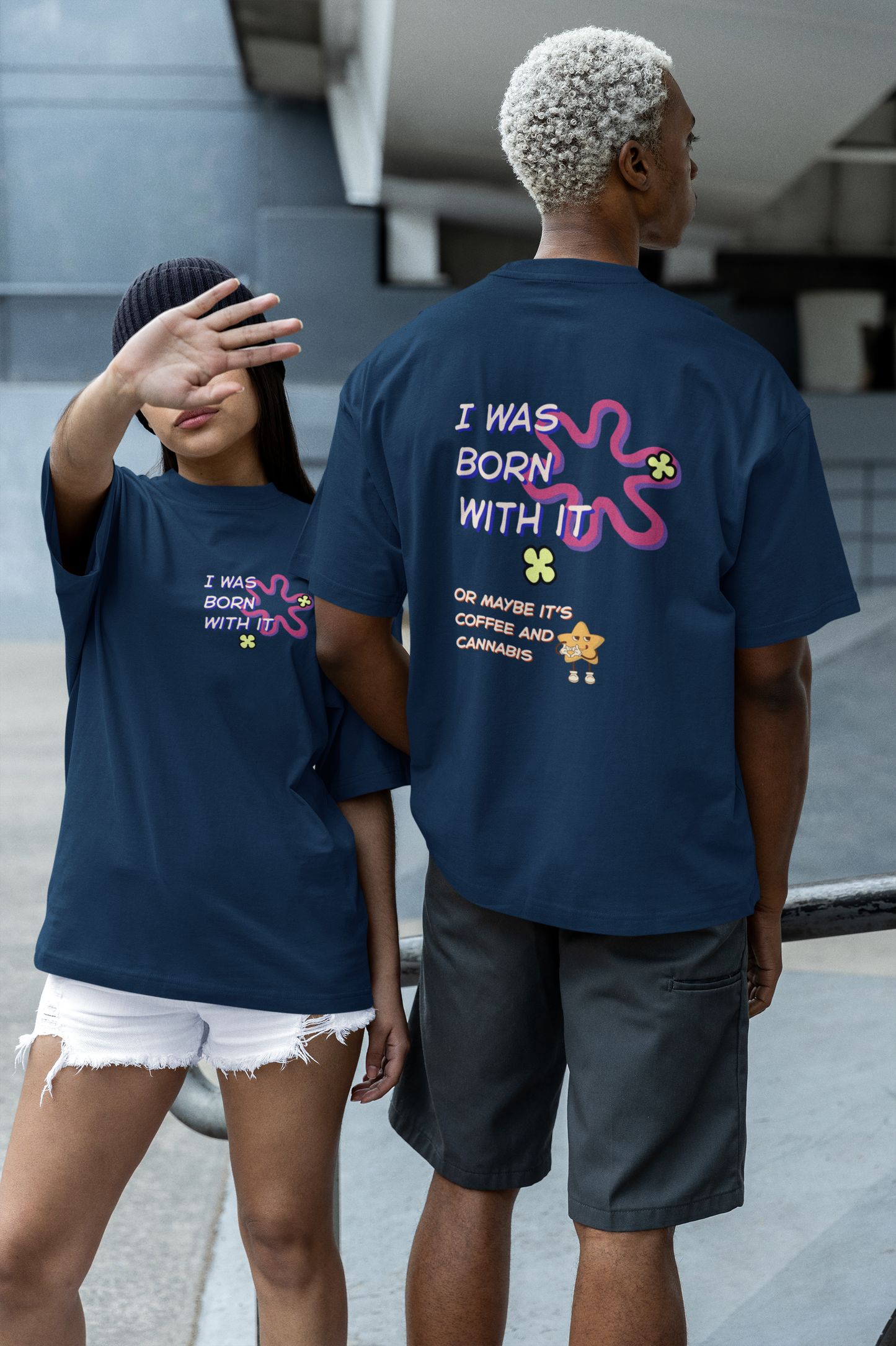 Born With It Oversized Luxe Tee (Cotton, Unisex)