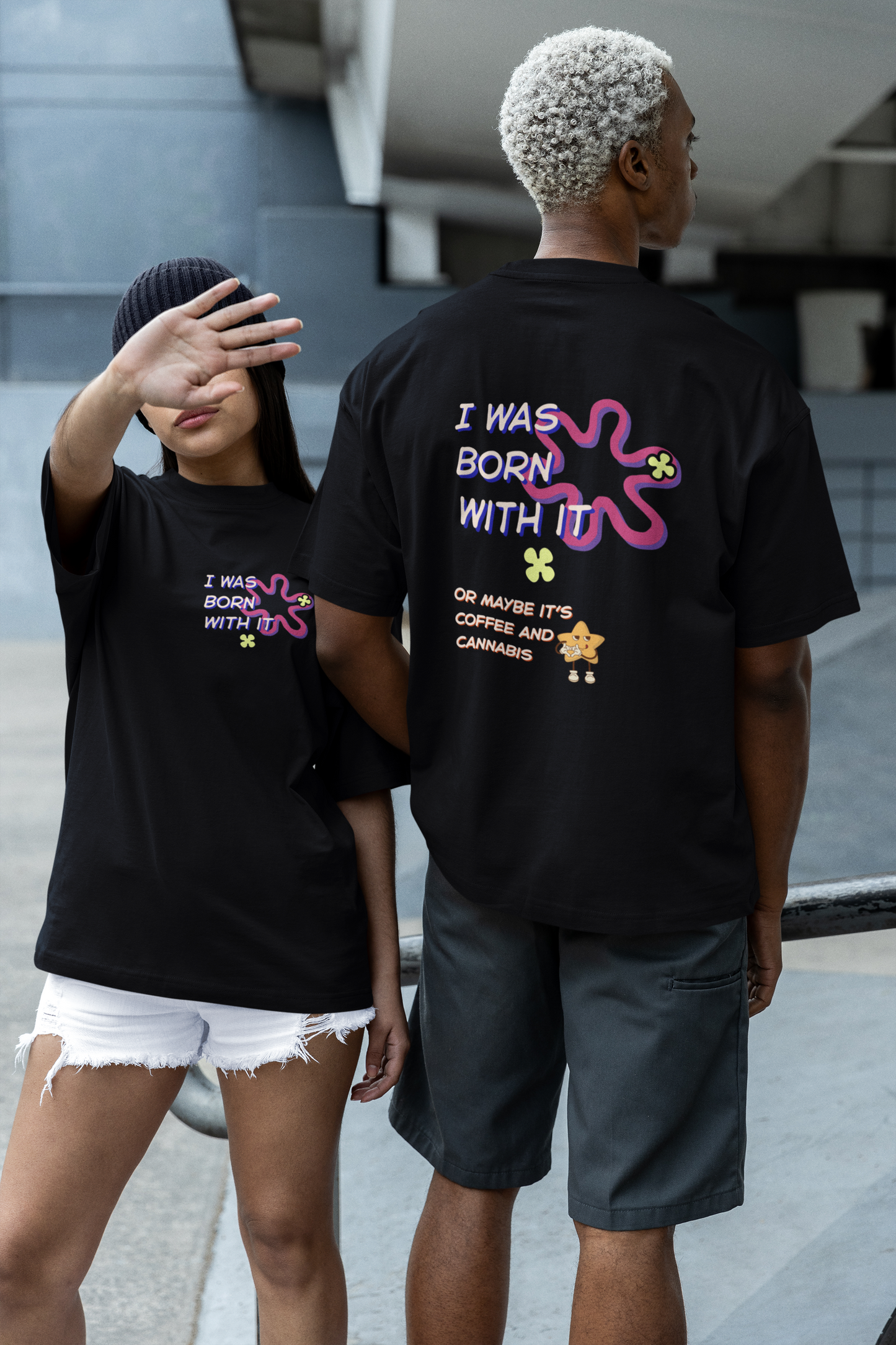 Born With It Oversized Luxe Tee (Cotton, Unisex)