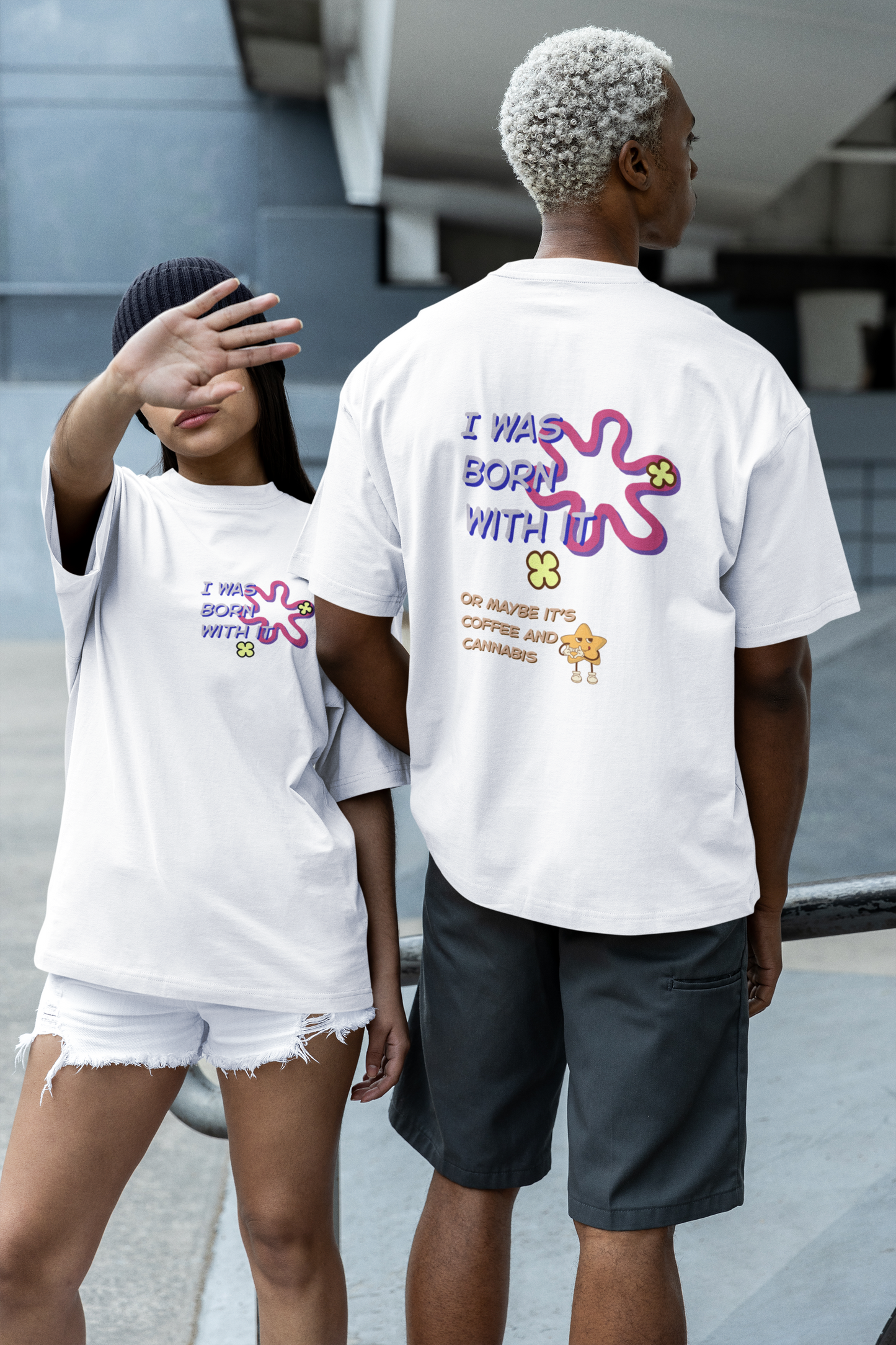 Born With It Oversized Luxe Tee (Cotton, Unisex)
