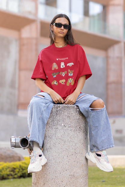 Love Doggos Oversized Tee (Unisex, Luxe Cotton)