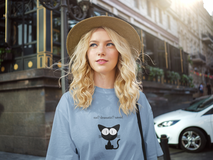 Cat - me, dramatic Oversized Tee (Unisex, Cotton)