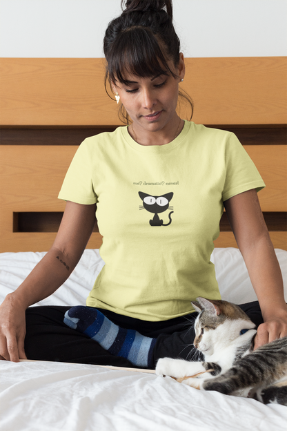 Cat - me, dramatic Tee (Unisex, Cotton)