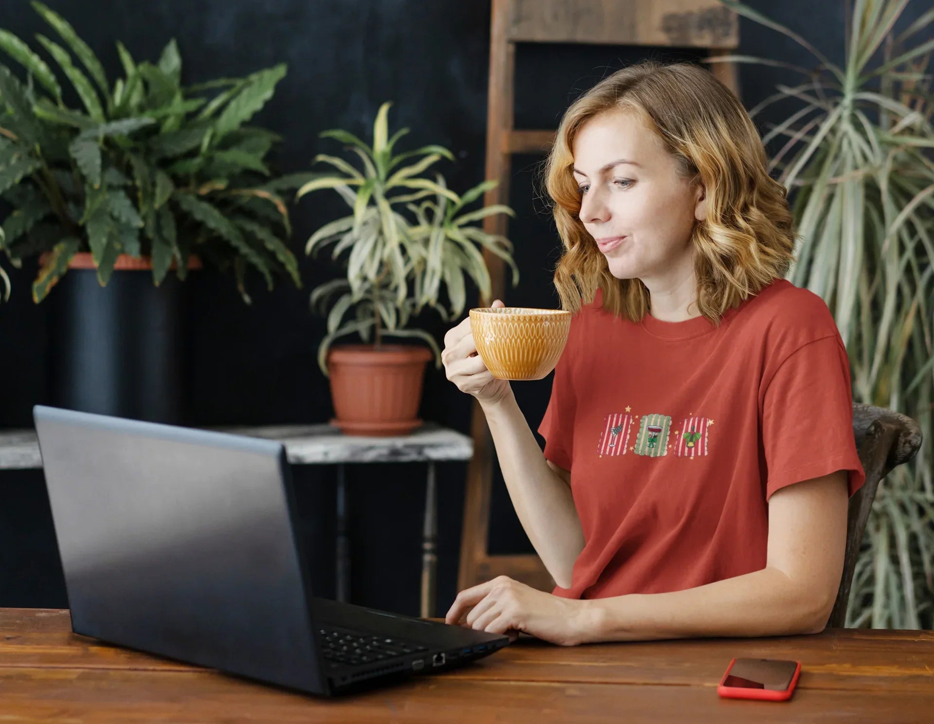 Christmas Stamps Oversized luxe Christmas Tee (Unisex, Cotton) - curledeyes