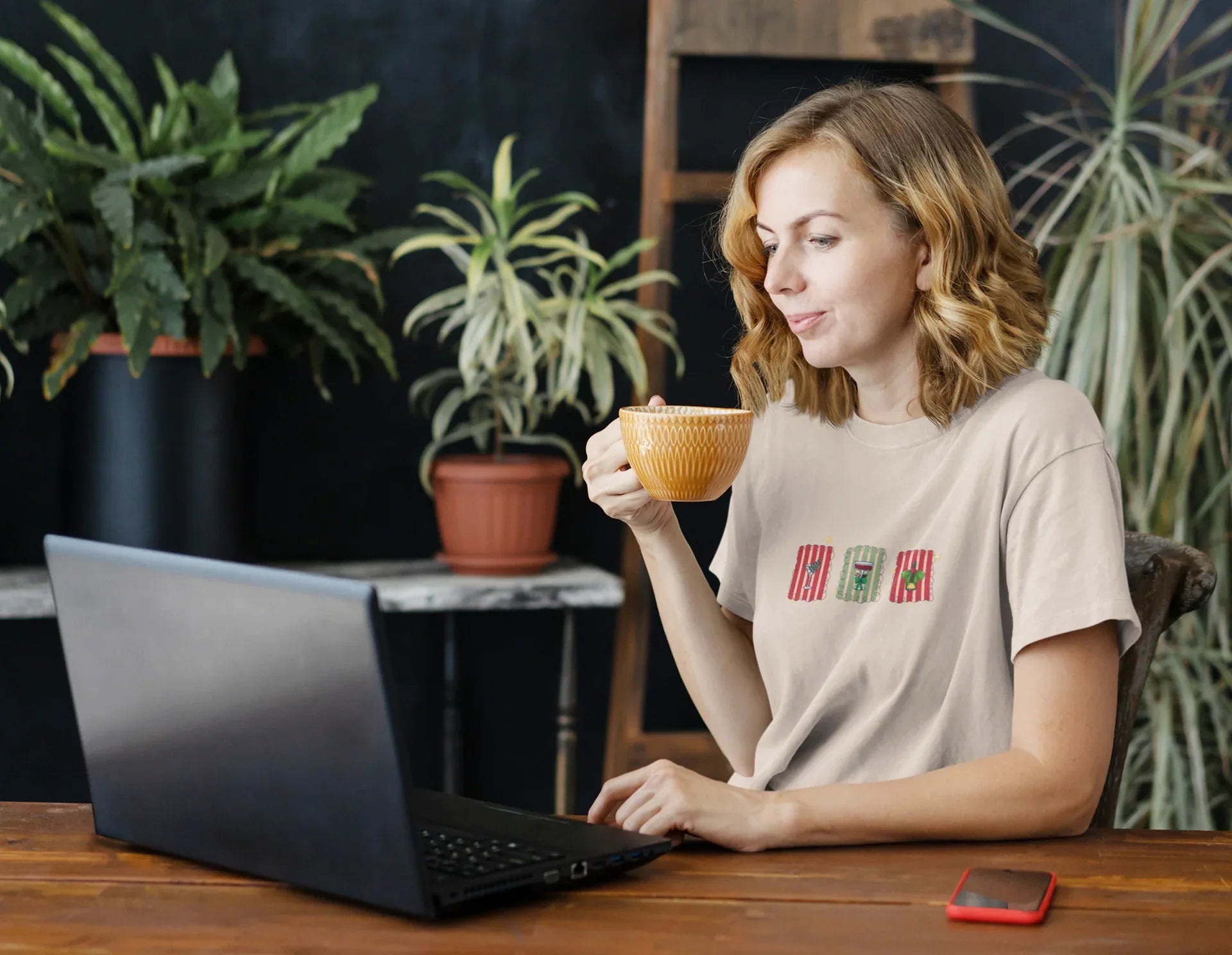 Christmas Stamps Oversized luxe Christmas Tee (Unisex, Cotton) - curledeyes