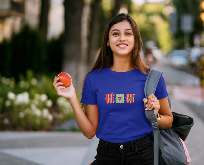 Christmas Stamps Tee (Woman fit, Cotton) - curledeyes