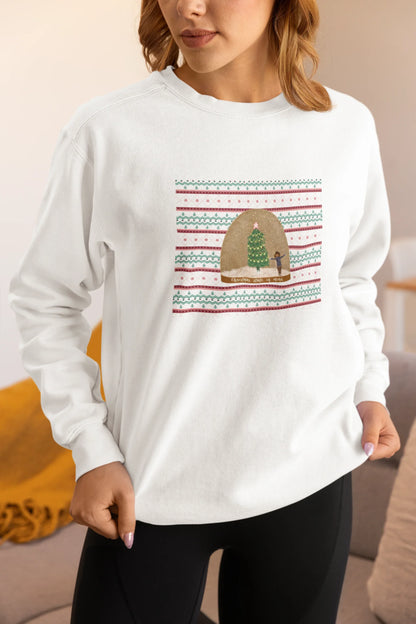 Christmas State of Mind Sweatshirt (Unisex, Cotton) - curledeyes