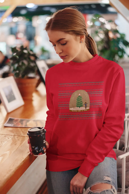 Christmas State of Mind Sweatshirt (Unisex, Cotton) - curledeyes