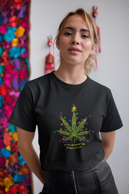 Christmas Tree is Lit Tee (Unisex, Cotton)