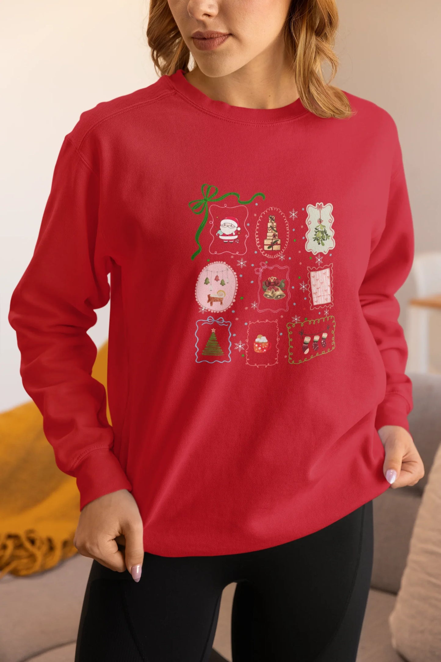 Christmasy Christmas Sweatshirt (Unisex, Cotton) - curledeyes