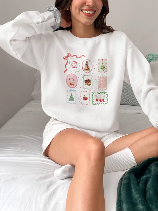 Christmasy Christmas Sweatshirt (Unisex, Cotton) - curledeyes