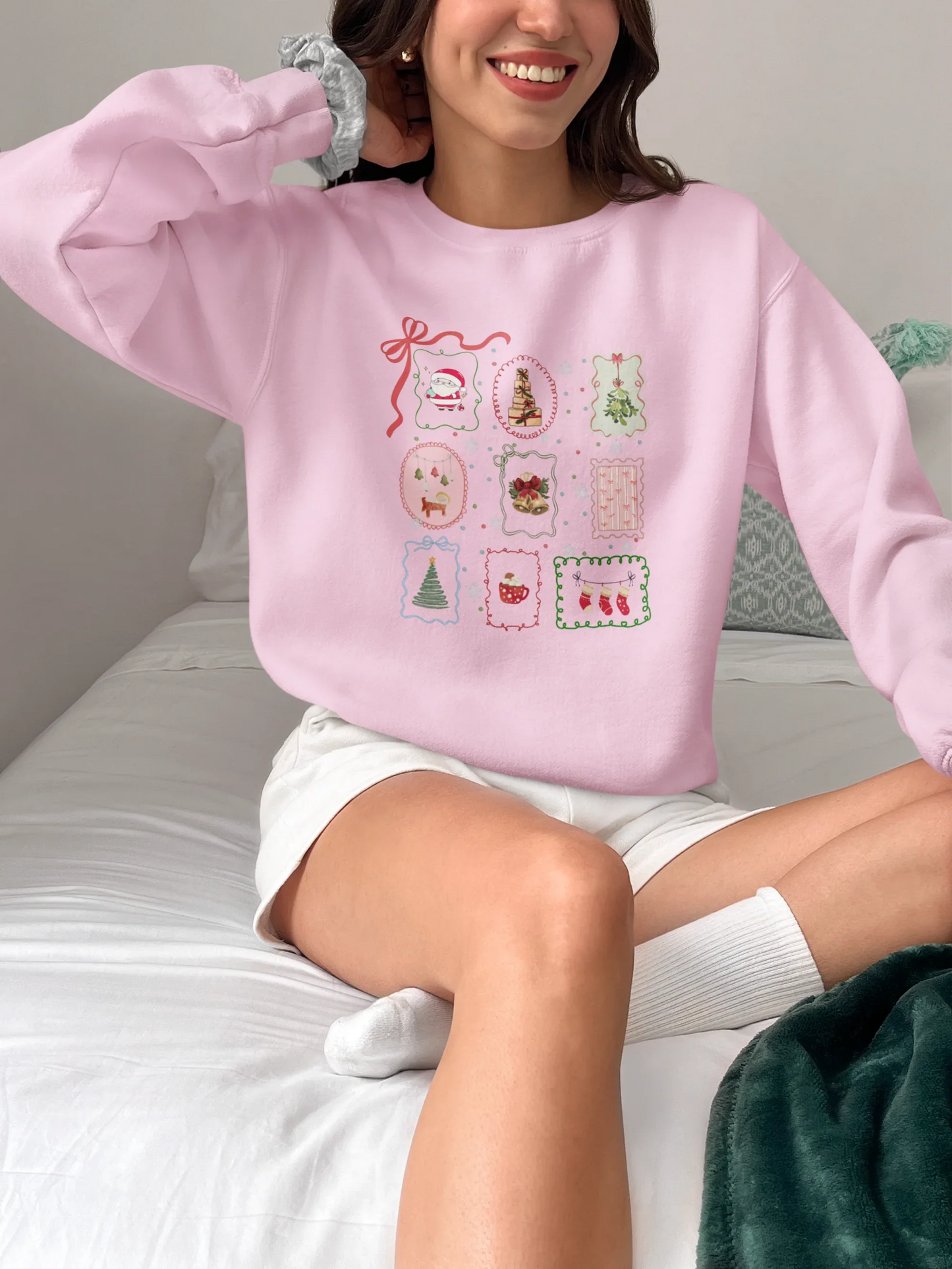 Christmasy Christmas Sweatshirt (Unisex, Cotton) - curledeyes