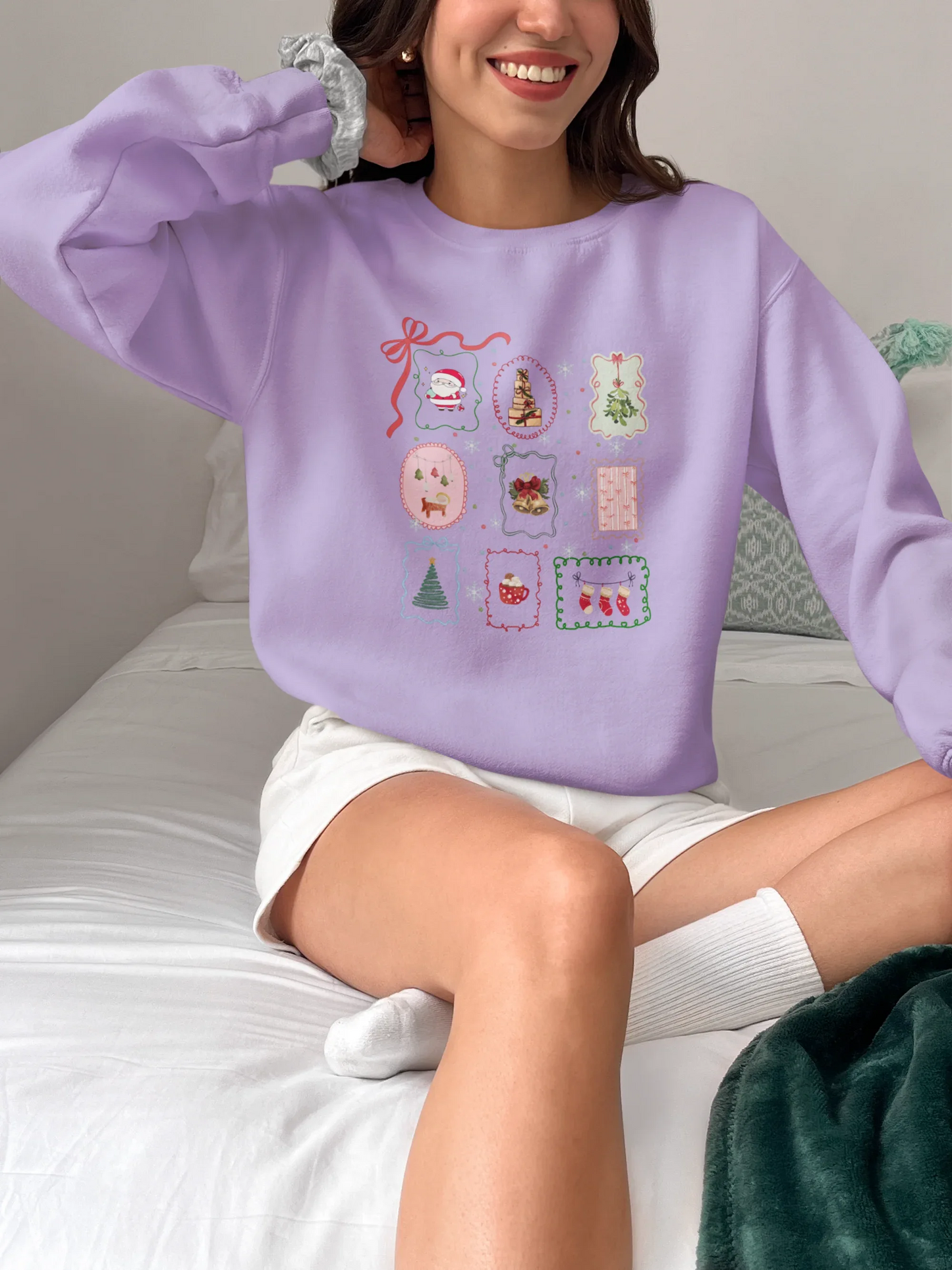 Christmasy Christmas Sweatshirt (Unisex, Cotton) - curledeyes