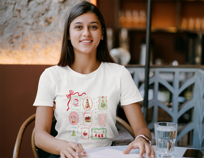 Christmasy Christmas Tee (Woman fit, Cotton) - curledeyes