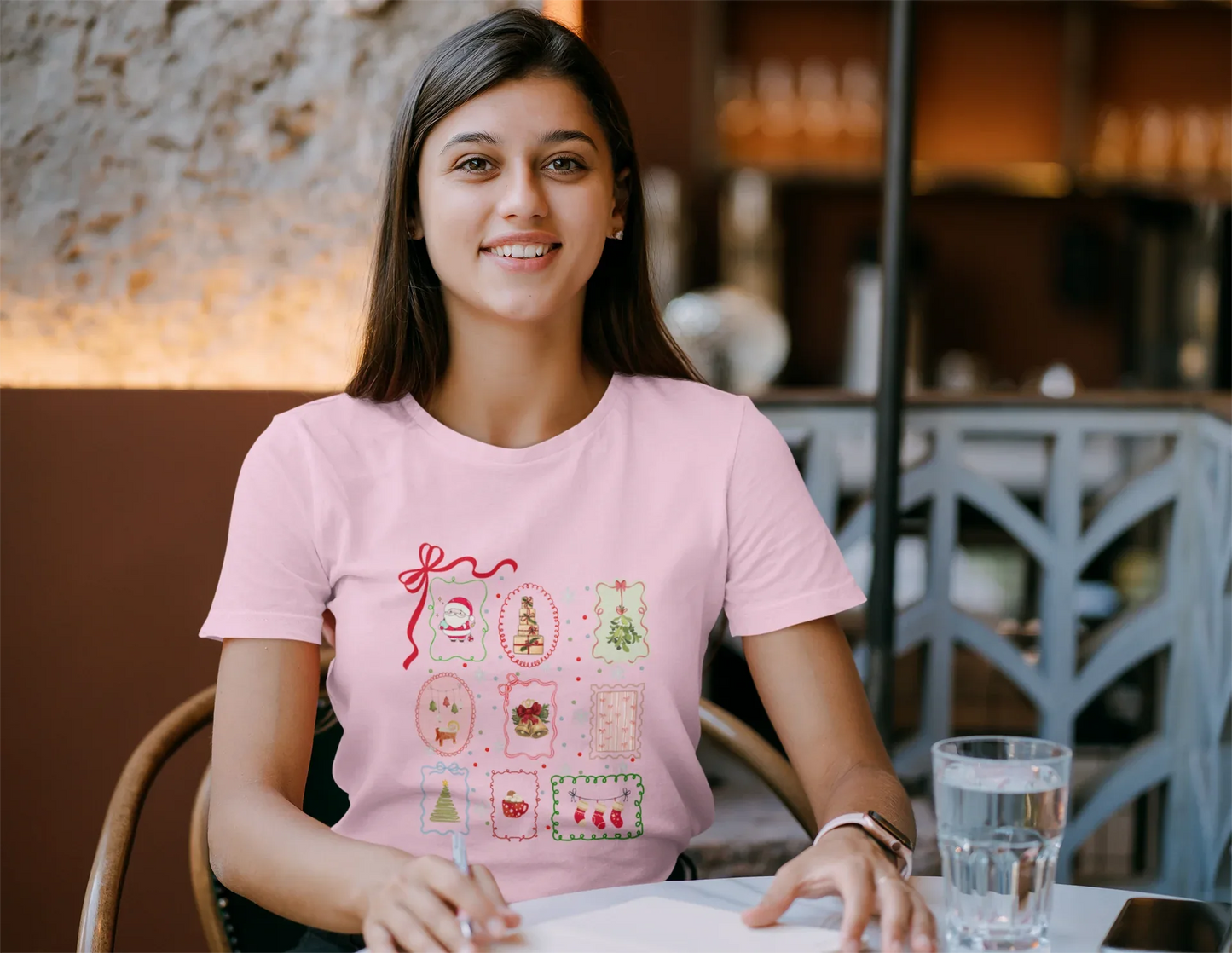 Christmasy Christmas Tee (Woman fit, Cotton) - curledeyes