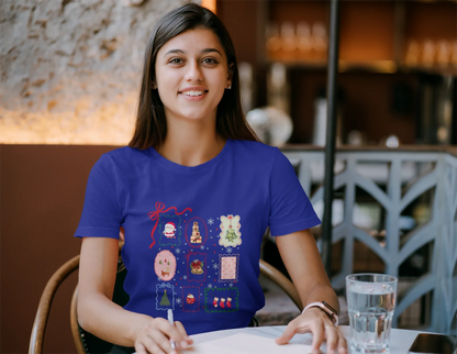 Christmasy Christmas Tee (Woman fit, Cotton) - curledeyes