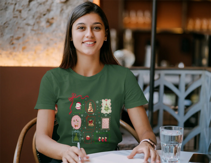 Christmasy Christmas Tee (Woman fit, Cotton) - curledeyes