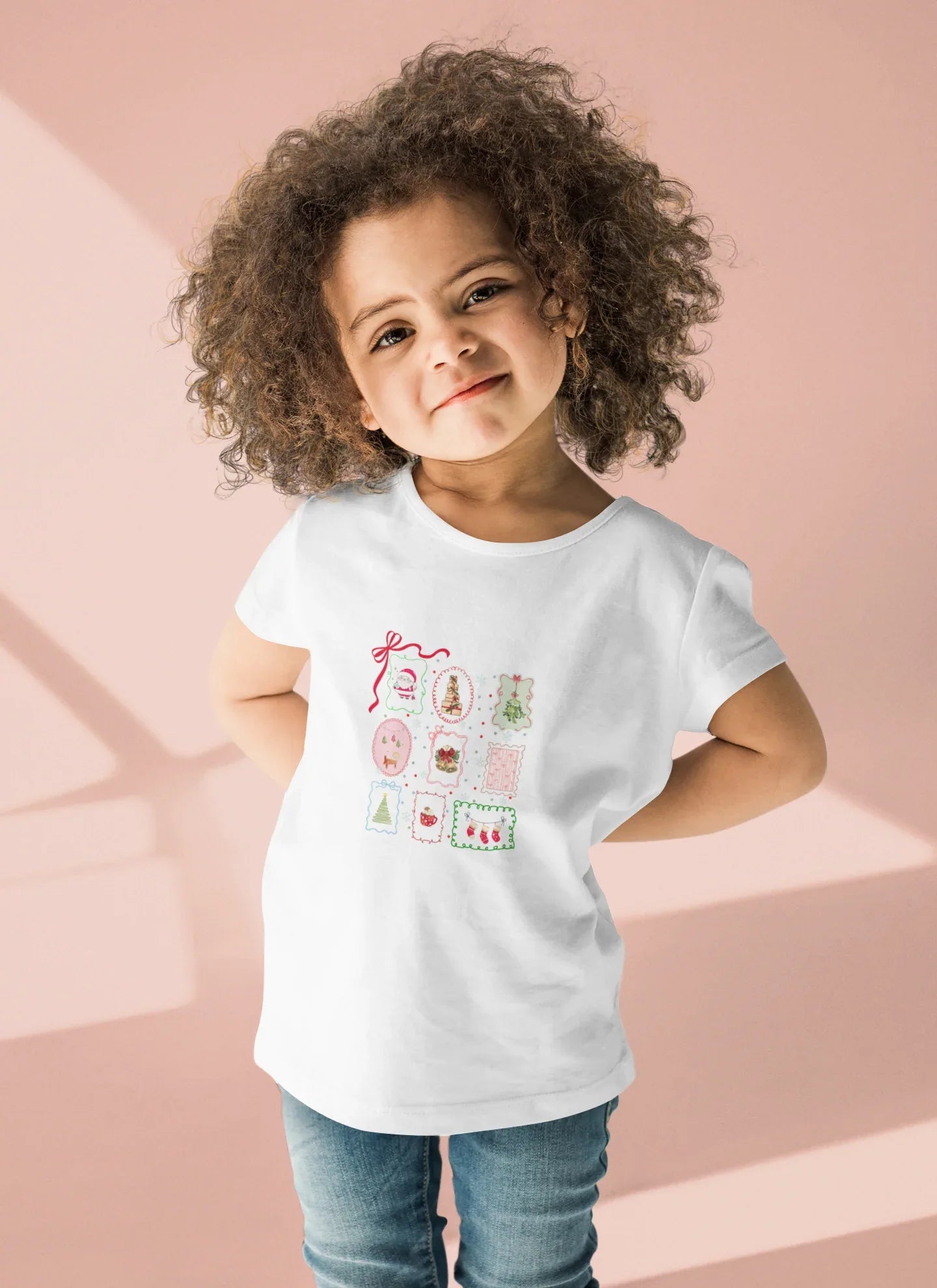 Christmasy Kids Christmas Tee (Unisex, Cotton) - curledeyes