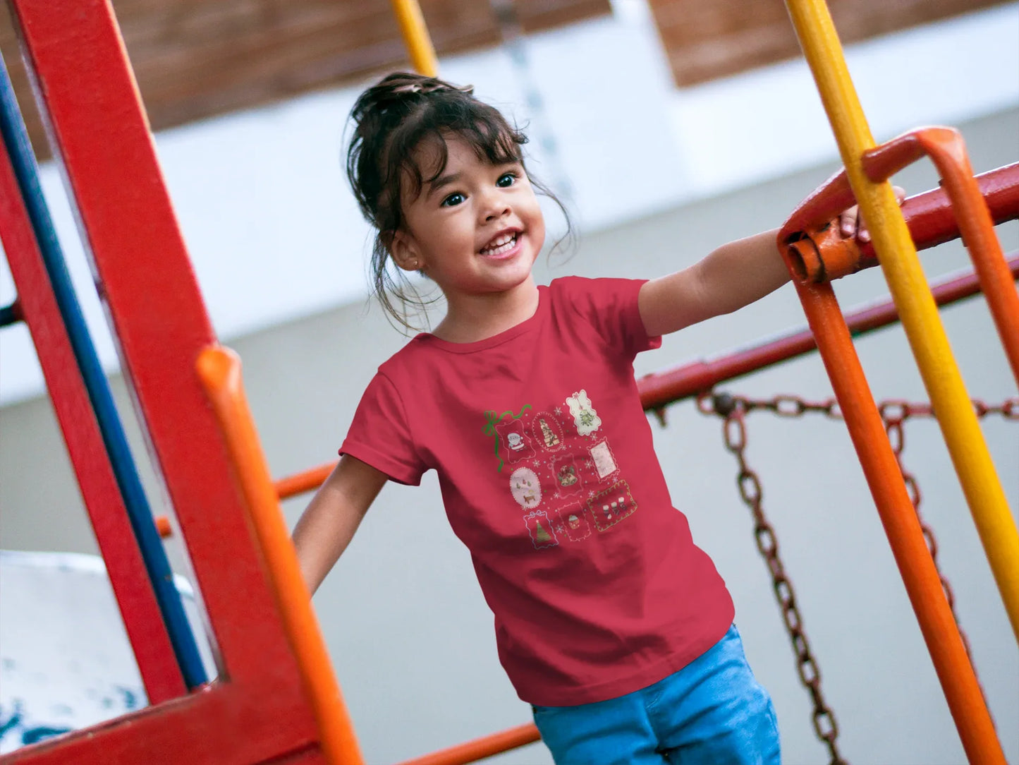 Christmasy Kids Christmas Tee (Unisex, Cotton) - curledeyes