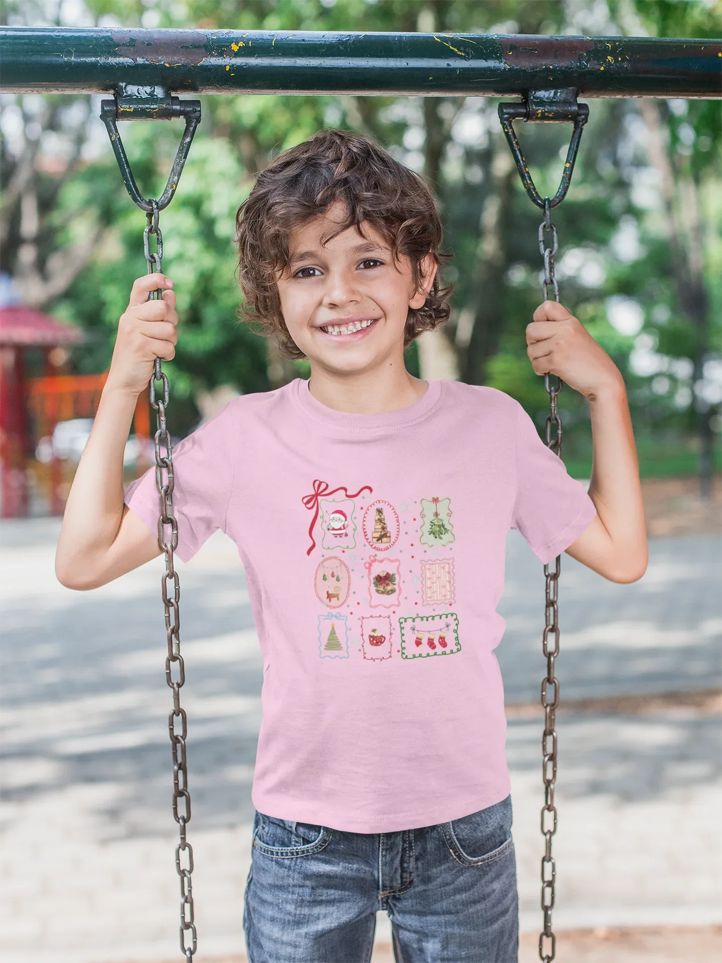 Christmasy Kids Christmas Tee (Unisex, Cotton) - curledeyes