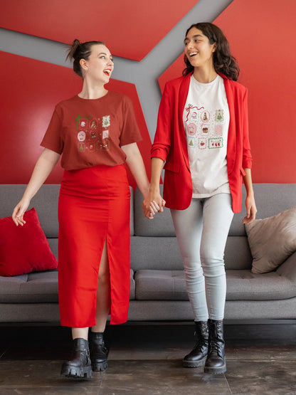 Christmasy Oversized luxe Christmas Tee_ (Unisex, Cotton) - curledeyes