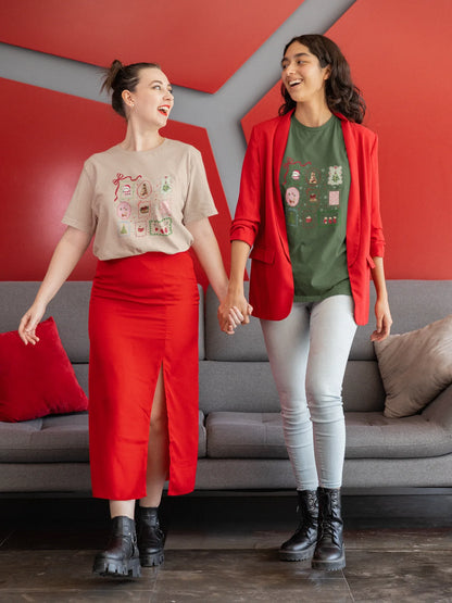 Christmasy Oversized luxe Christmas Tee_ (Unisex, Cotton) - curledeyes