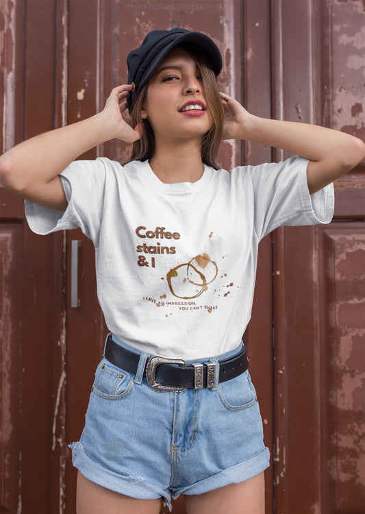 Coffee Stains : Oversized Tee (Unisex)