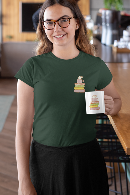 Coffee & Books Tee (Woman fit, Cotton)