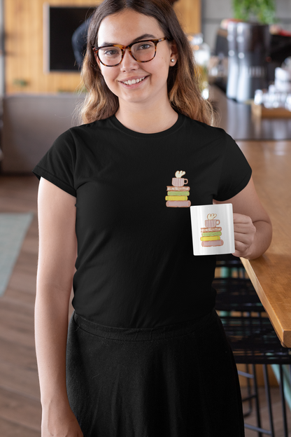 Coffee & Books Tee (Woman fit, Cotton)