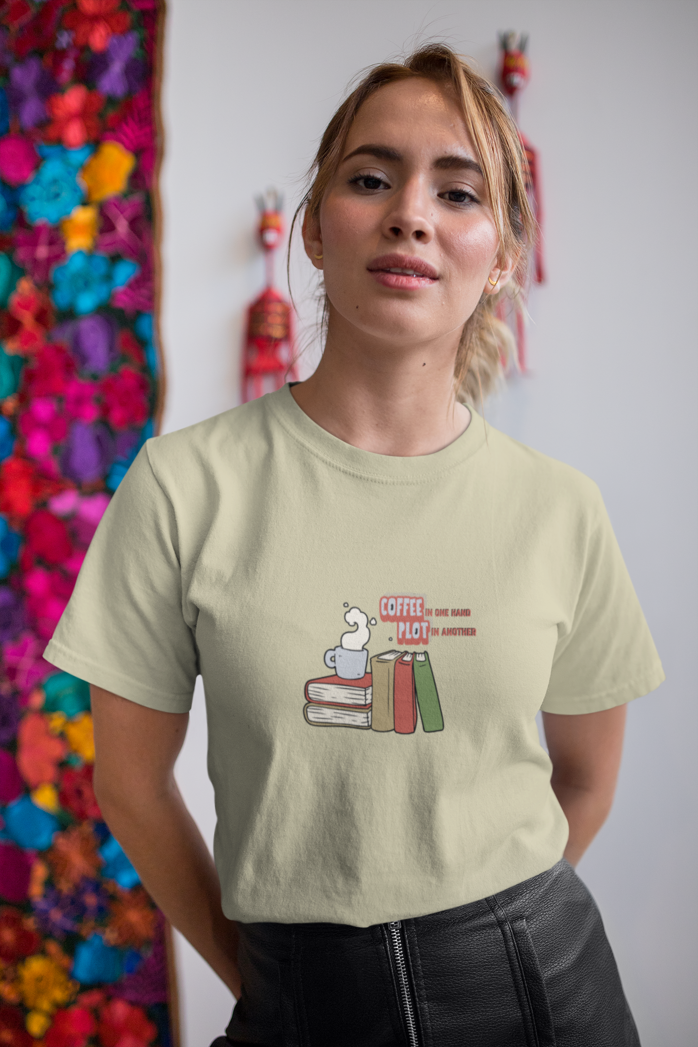 Coffee & Plot Cotton Tee (Cotton, Unisex)