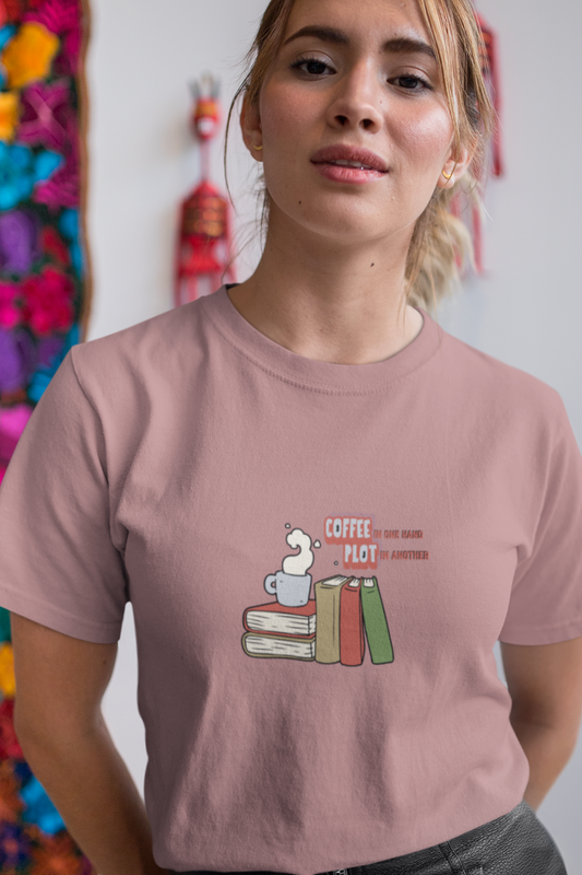 Coffee & Plot Cotton Tee (Cotton, Unisex)