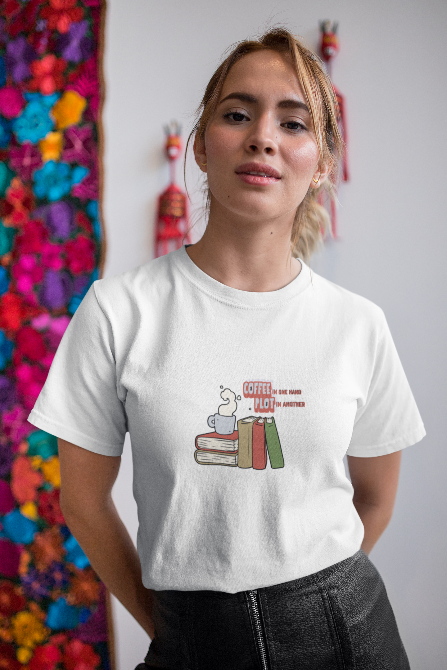 Coffee & Plot Cotton Tee (Cotton, Unisex)