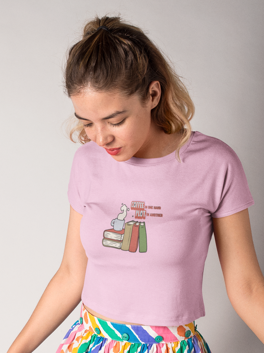 Coffee & Plot Crop Top