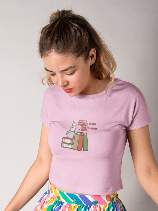 Coffee & Plot Crop Top