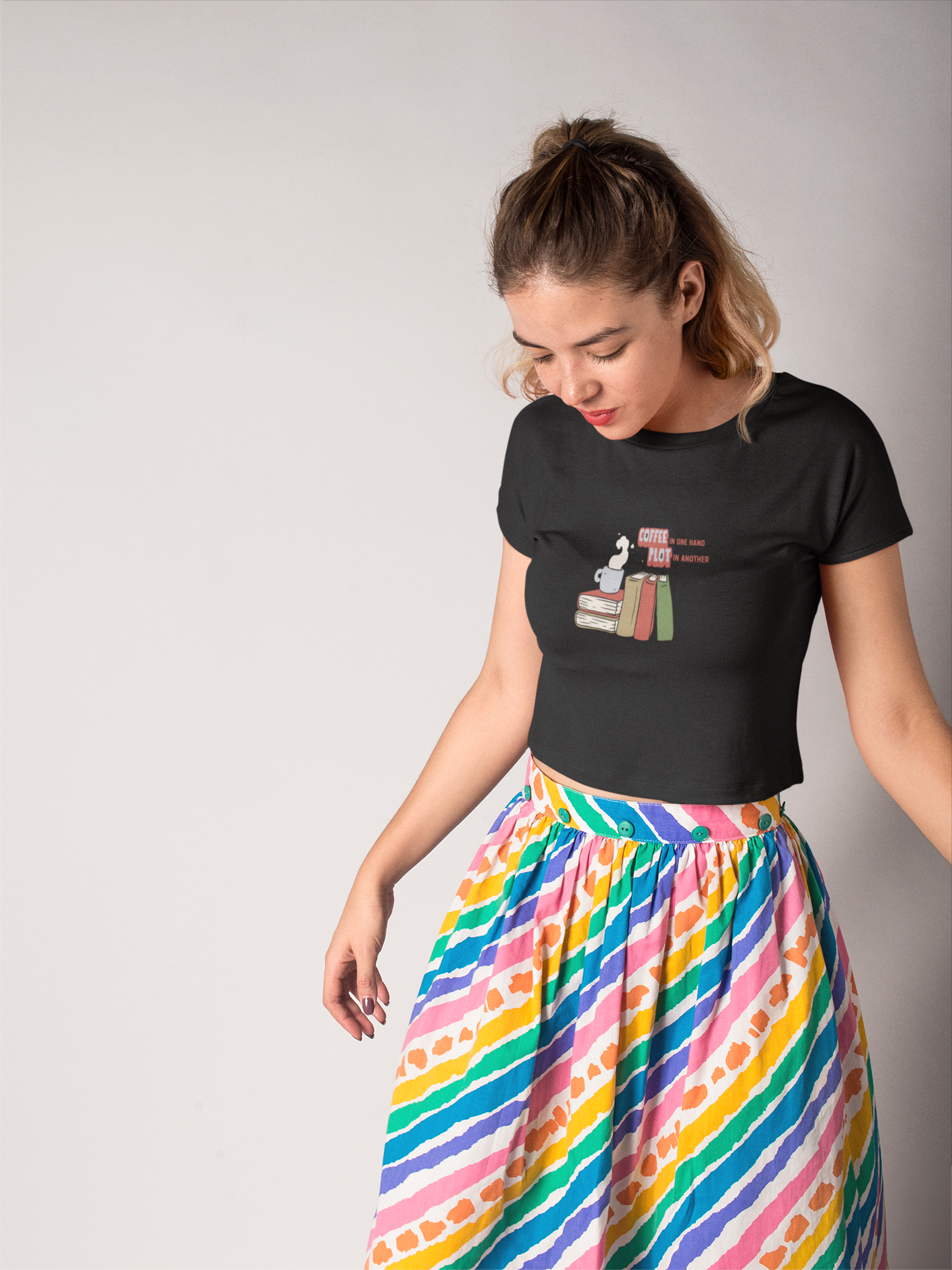 Coffee & Plot Crop Top
