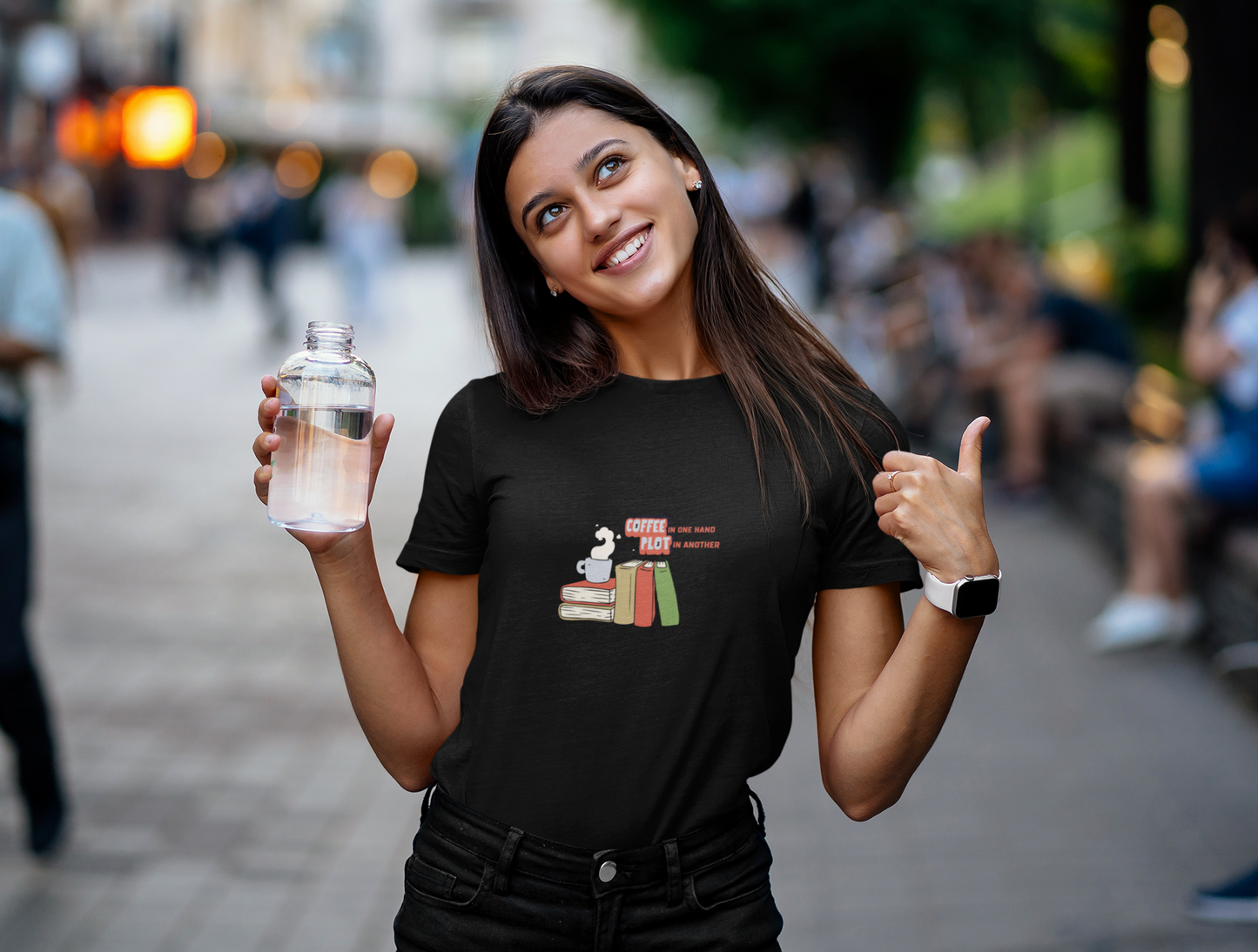 Coffee & Plot Cotton Tee (Cotton, Woman fit)