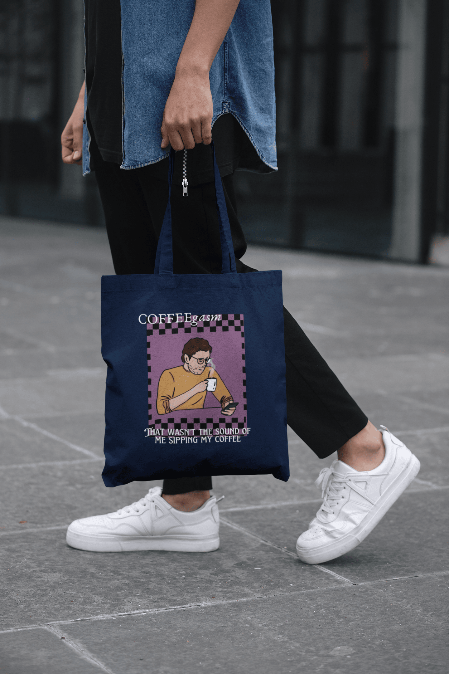 COFFEEgasm Tote Bag (Cotton Canvas)