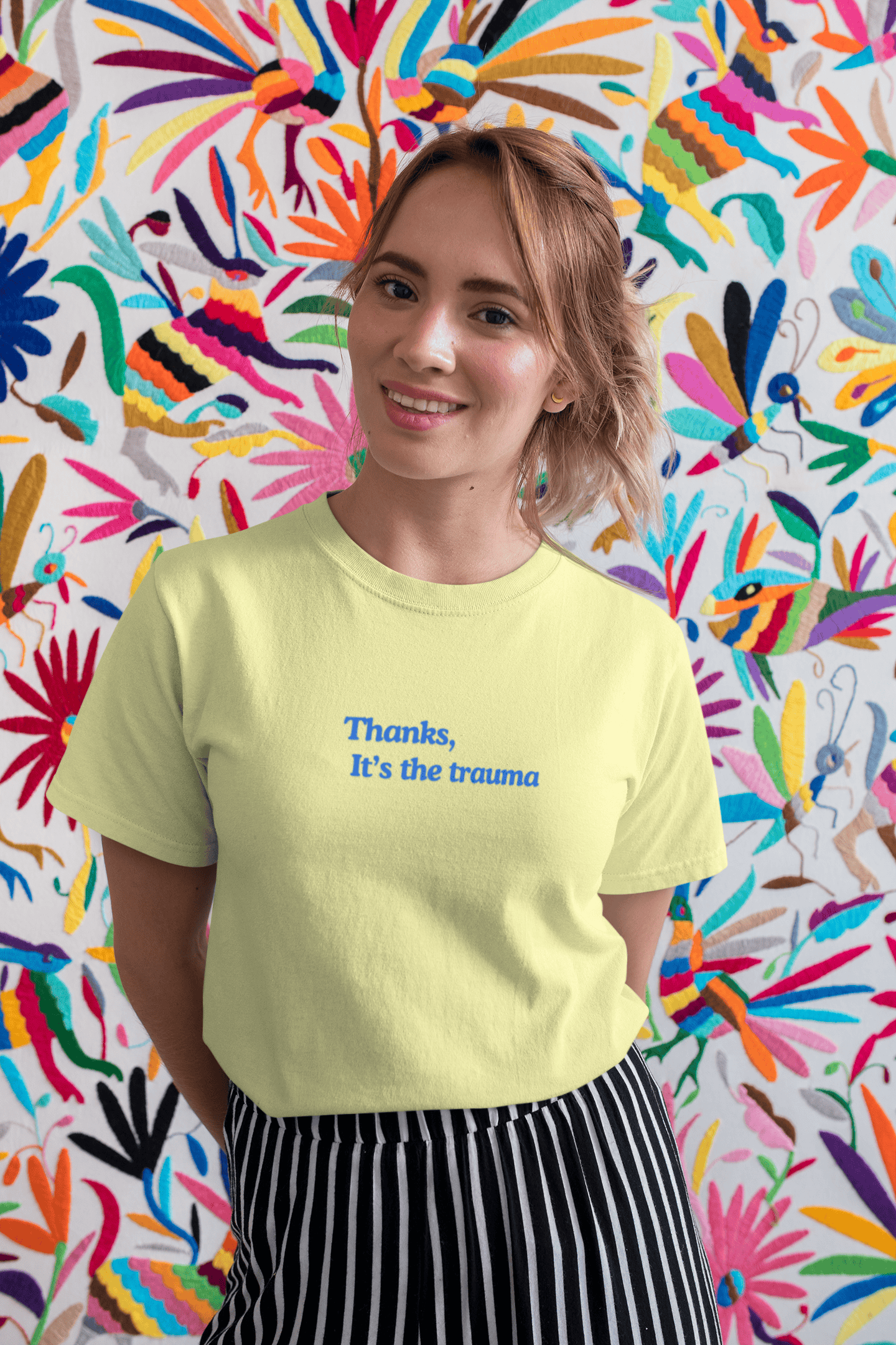 Thanks, It’s the Trauma : Straight fit Cotton Tee(Unisex)