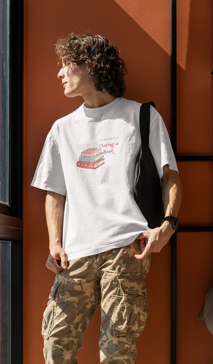 Dating a Book Oversized Luxe Tee, 240gsm