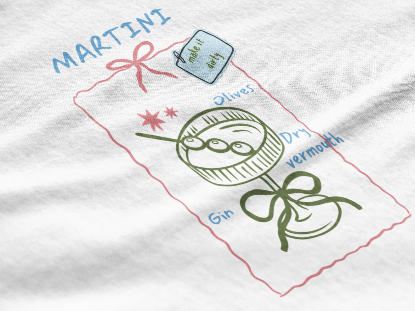 Dirty Martini Oversized Luxe Tee (Cotton, Unisex)