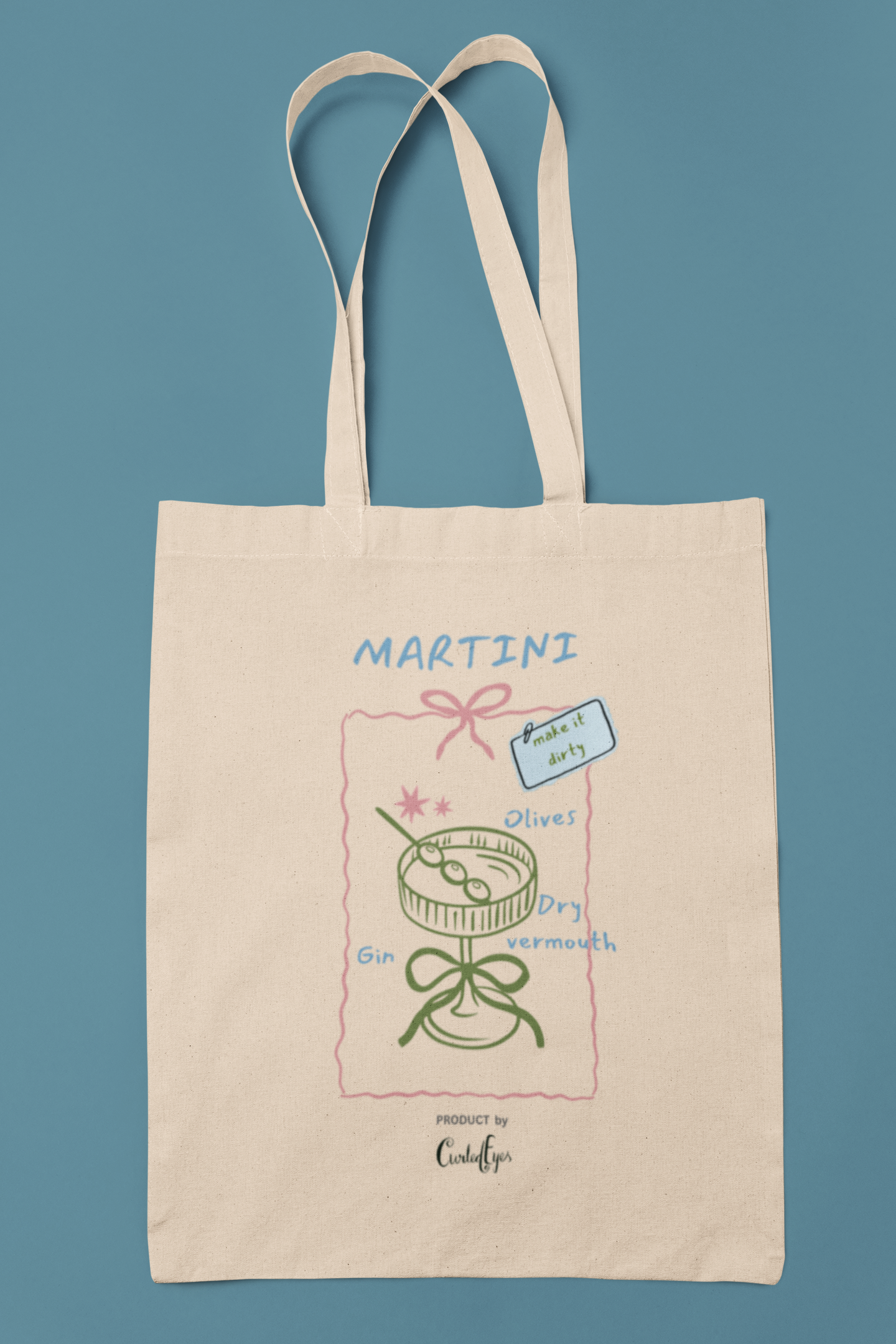 Dirty Martini Tote Bag (Cotton Canvas)