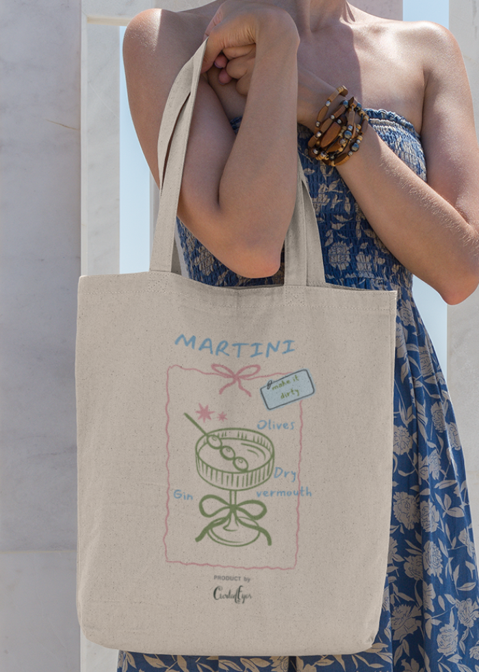 Dirty Martini Tote Bag (Cotton Canvas)