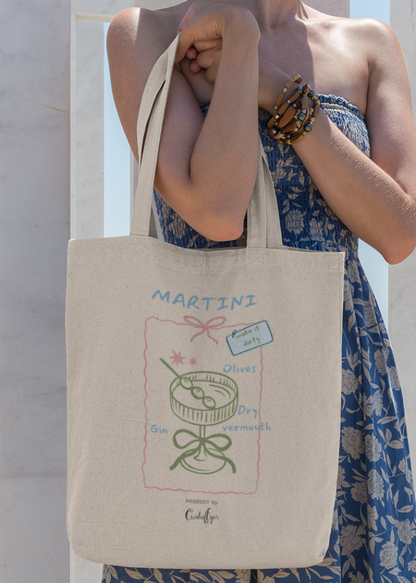 Dirty Martini Tote Bag (Cotton Canvas)