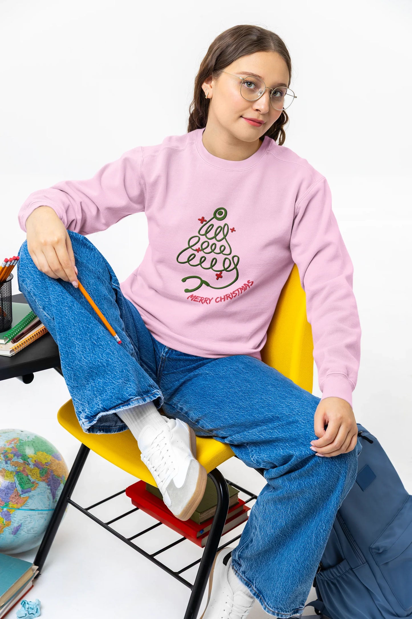 Doctor Christmas Sweatshirt (Unisex, Cotton) - curledeyes