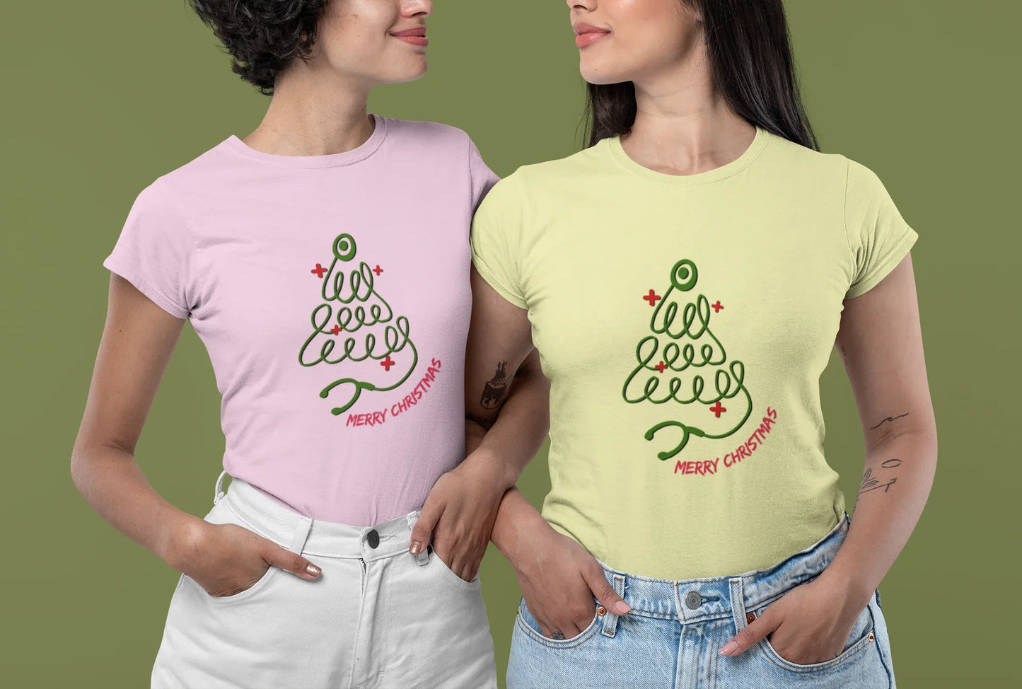 Doctor Christmas Tee (Woman fit, Cotton) - curledeyes