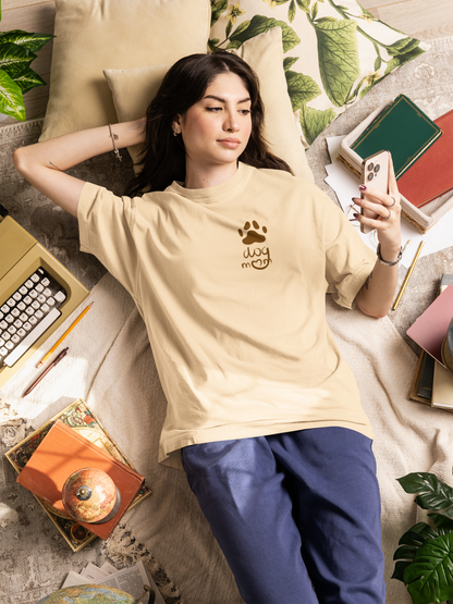 Dog Mom Oversized Luxe Tee (Unisex, Cotton)